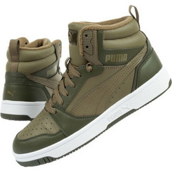 Puma Rebound V6 Γυναικεία Sneakers Μποτάκια Χακί 394685-02
