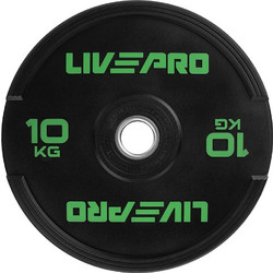 LivePro Δίσκος Ολυμπιακού Τύπου Bumper 10kg Φ50mm