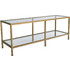 Hanah Home Έπιπλο Τηλεόρασης Γυάλινο N / A Μ130xΠ40xΥ45cm Basic 552NOS2223