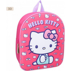 Hello Kitty Another Dimension Σχολική Τσάντα Πλάτης Νηπιαγωγείου Φούξια 50-00716
