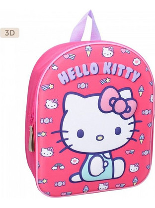 Hello Kitty Another Dimension Σχολική Τσάντα Πλάτης Νηπιαγωγείου Φούξια 50-00716