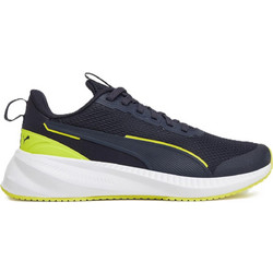 Puma Flyer Lite 3 Παιδικά Αθλητικά Παπούτσια για Τρέξιμο Navy Μπλε Lime 401526-02