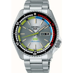 Seiko Ανδρικό Ρολόι Αυτόματο με Ασημί Μεταλλικό Μπρασελέ SRPL33K1