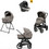 Inglesina Aptica XT Quattro 2025 Darwin Infant Καρότσι Μωρού 3 σε 1 Tundra Beige/ Nero