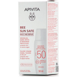 Apivita Bee Sun Safe Daily Age Repair Αντηλιακό Γαλάκτωμα Προσώπου Αντιγηραντικό Κατά των Πανάδων SPF50+ 50ml