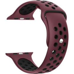 Ksix Sport Λουράκι Σιλικόνης Crimson / Black (Apple Watch 38 / 40 / 41mm)