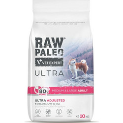 VetExpert Raw Paleo Ultra Adjusted Monoprotein Medium & Large Adult with Pork 10kg