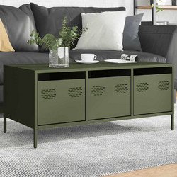 vidaXL Τραπεζάκι Σαλονιού Μεταλλικό Μ101.5xΠ50xΥ43.5cm 851272