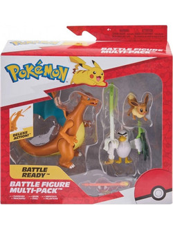 Jazwares Pokemon Battle Ready Charizard, Eevee & Sirfetch'd JW002980