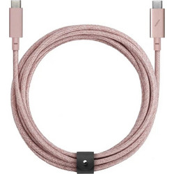 Native Union Belt Pro Braided USB-C to USB-C 100W 2.4m Pink 4895200441595