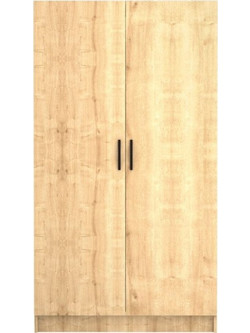 Megapap Δίφυλλη Ντουλάπα Ρούχων Victoria Φυσικό Χρώμα 100x60x181cm GP028-0122,2
