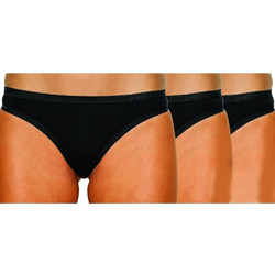 Apple Boxer Βαμβακερά Γυναικεία Slip Μαύρα 3Pack 0220238