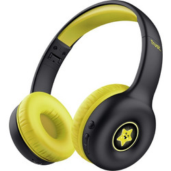 Trust Nouna Ενσύρματα & Ασύρματα Bluetooth Παιδικά Ακουστικά On Ear Μαύρα Κίτρινα