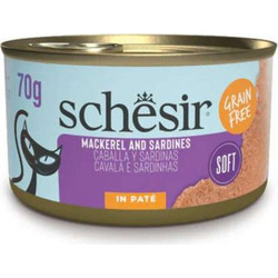 Schesir Adult Grain Free with Mackerel & Sardines 70gr