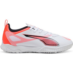 Puma Ultra 5 Play TF 108333-01 Παιδικά Ποδοσφαιρικά Παπούτσια με Σχάρα Λευκά Πορτοκαλί