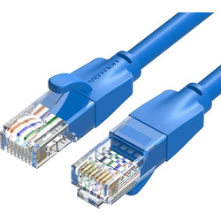 Vention U/UTP Cat.6 Καλώδιο Δικτύου Ethernet 1m Blue IBELF