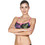 Arena Bikini Top Μπουστάκι Μαύρο Πολύχρωμο 001109-195