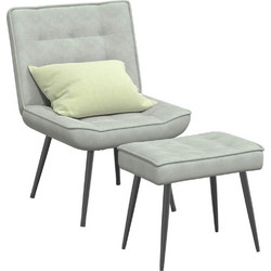 vidaXL Πολυθρόνα Relax Βελούδινη Γκρι 4012327