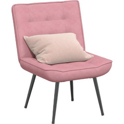 vidaXL Πολυθρόνα Relax Βελούδινη Ροζ 64X74X84 4012320