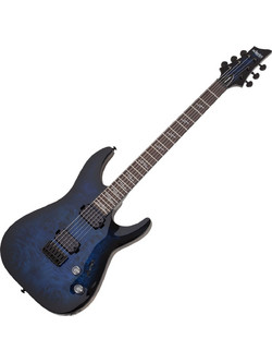Schecter Omen Elite 6 Ηλεκτρική Κιθάρα 4/4 ST Style με Μαγνήτες HH & Ταστιέρα Rosewood See Through Blue Burst