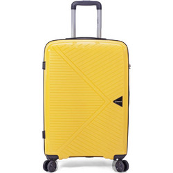 Benzi BZ5710 Βαλίτσα Μεγάλη 76x47x27cm με 4 Ρόδες Κίτρινη