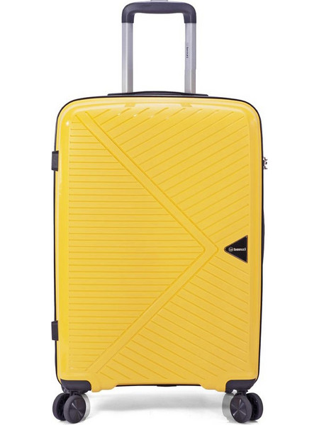 Benzi BZ5710 Βαλίτσα Μεγάλη 76x47x27cm με 4 Ρόδες Κίτρινη