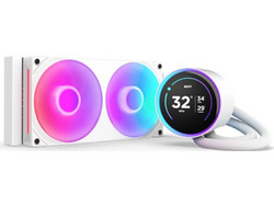 NZXT Kraken Elite 240 V2 White Υδρόψυξη CPU 120mm RGB για Socket 115x / AM4 / 1200 / 1700 / AM5 / 1851