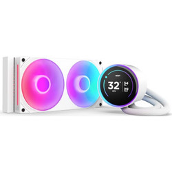 NZXT Kraken Elite 240 V2 White Υδρόψυξη CPU 120mm RGB για Socket 115x / AM4 / 1200 / 1700 / AM5 / 1851