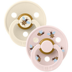 BIBS Studio Colour Πιπίλες Καουτσούκ 6-18m Bumblebee Ivory Mix 2τμχ