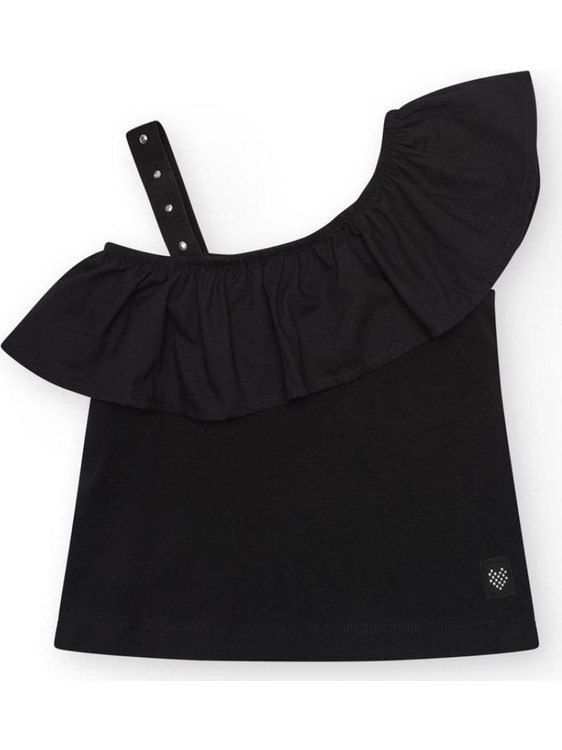 Nath Παιδικό Crop Top Αμάνικο Μαύρο KG08T602X1