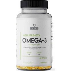 Supplement Needs Omega 3 High Strength Ιχθυέλαιο 1000mg 90 Μαλακές Κάψουλες