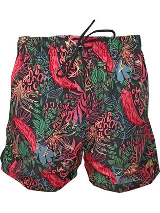 Apple Boxer Ανδρικό Μαγιό Σορτς Floral Μαύρο 1210231