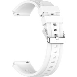 Techsuit Watchband W075 Λουράκι Σιλικόνης White (Universal 18mm)