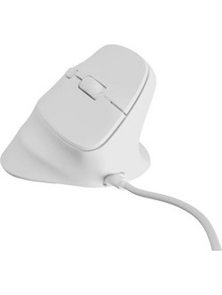 Natec Crake 2 Pro Ενσύρματο Ποντίκι Vertical White