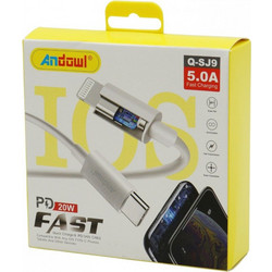 Andowl Q-SJ9 USB-C to Lightning Cable 20W 1m White CK-358017