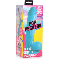 Pop Peckers Poppin Ρεαλιστικό Dildo με Βεντούζα & Όρχεις 20cm Ροζ