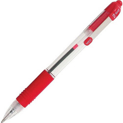 Zebra Z-Grip Στυλό Διαρκείας 1mm Κόκκινο