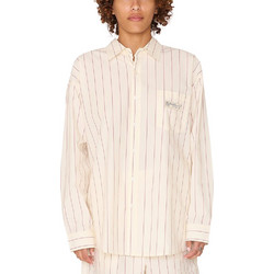 Obey Primavera Μακρυμάνικο Γυναικείο Πουκάμισο Ριγέ Nude 281200137-TFU