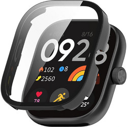 Techsuit Defense360 Pro Πλαστική Θήκη Tempered Glass για Xiaomi Redmi Watch 4 Μαύρη