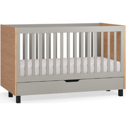PoliHome Simple Κούνια για Στρώμα 70x140cm Γκρι Μαύρη