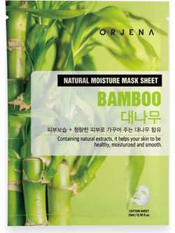 Orjena Bamboo Sheet Μάσκα Προσώπου για Ενυδάτωση Λάμψη & Καταπράυνση 23ml