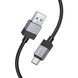 Hoco X110 Honorific Braided USB-A to USB-C 1m Black 6942007646802