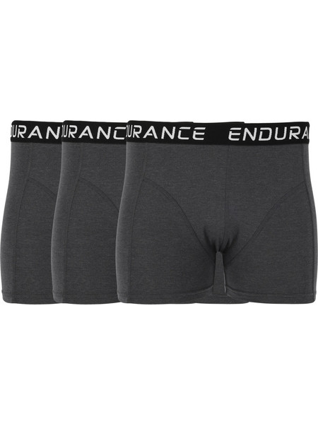 Endurance Ανδρικά Μποξεράκια Σετ 3Pack Ανθρακί E1008-1011