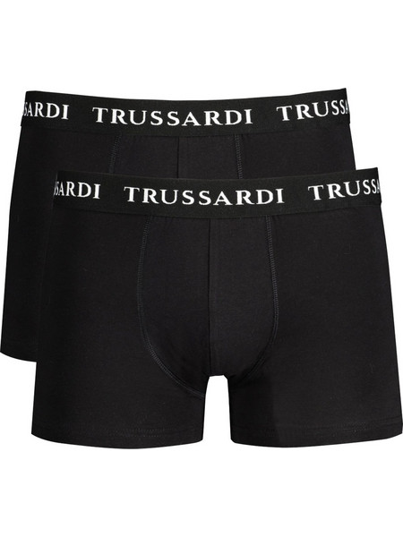 Trussardi Ανδρικά Μποξεράκια Σετ 2Pack Μαύρα TRU2UTR02
