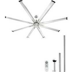 Vevor WDDS84INCHLYDMCLRV7 Ανεμιστήρας Οροφής 213cm 53W με Τηλεχειριστήριο Λευκός