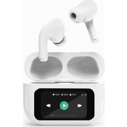 Gembird LCD ANC 01 Ακουστικά Bluetooth In Ear White TWS-LCD-ANC-01-W