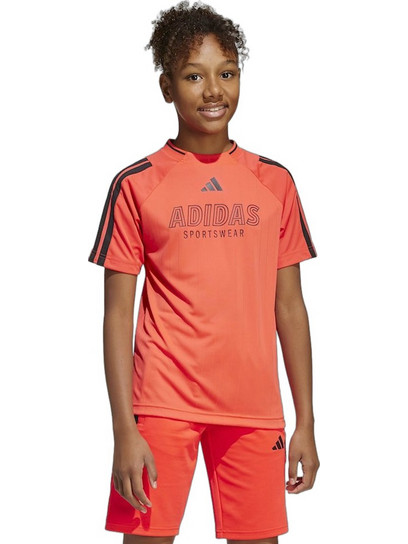 Adidas Παιδικό T-Shirt Κοντομάνικο Κοραλί JC8034