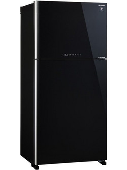 Sharp SJ-YG740G-BK Δίπορτο Ψυγείο 604lt No Frost Υ187xΠ86.5xΒ74cm Μαύρο