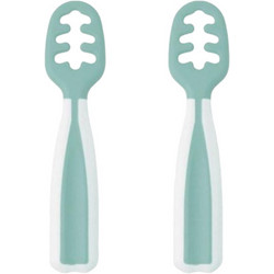Kiokids Σετ Βρεφικά Κουτάλια 6m+ Πράσινο Mint 2τμχ