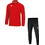 Errea Sport Mansel & Nevis Ανδρικό Σετ Φόρμας με Λάστιχο Μαύρο Κόκκινο FG0K0Z00020